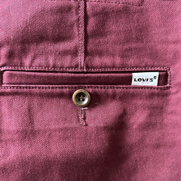Men’s Levi’s - Levi Strauss Slim Fit burgundy denim Jeans size 31 - Picture 5 of 10